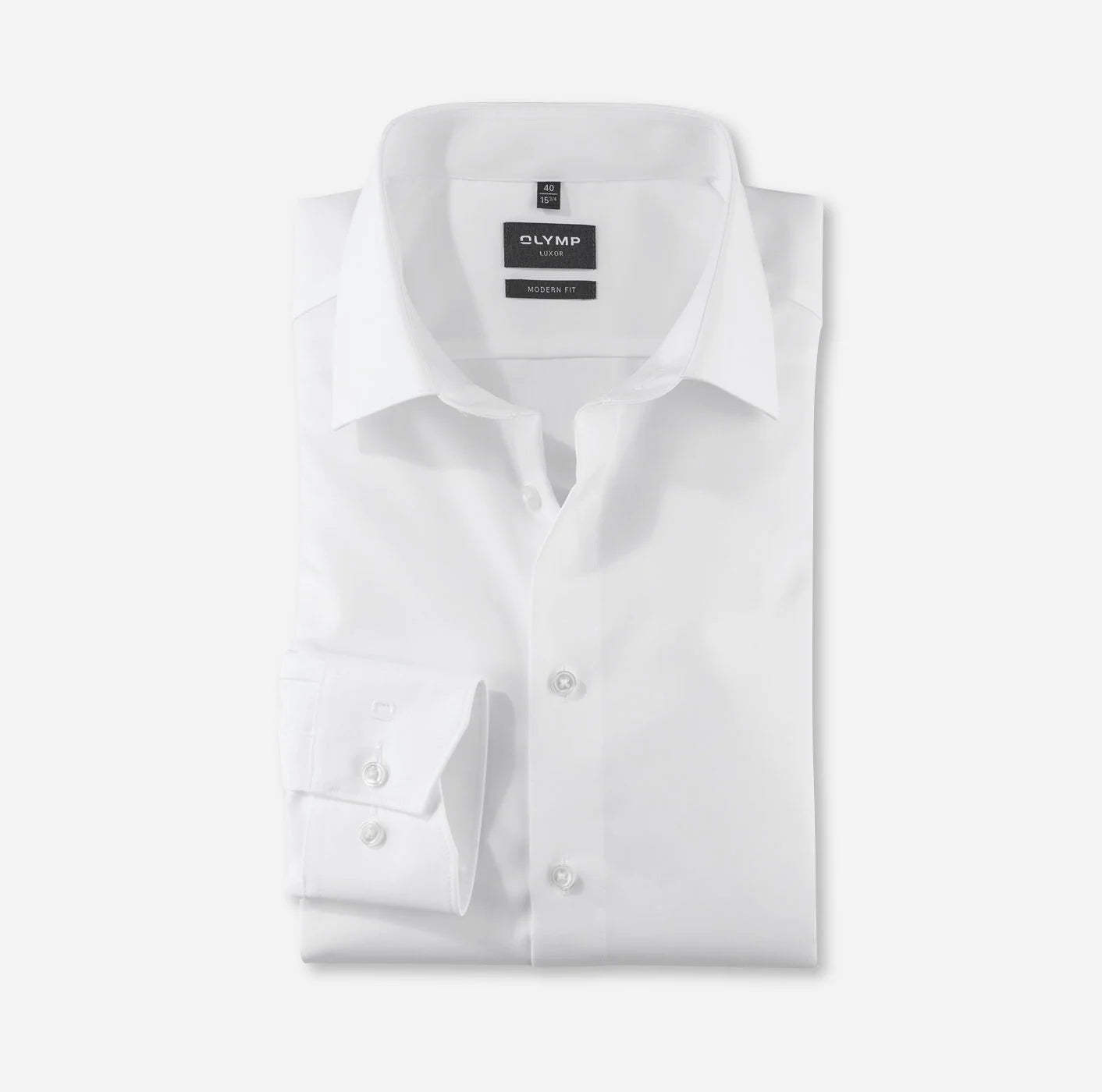 OLYMP UNI LANGARM HEMD MODERN FIT WEISS