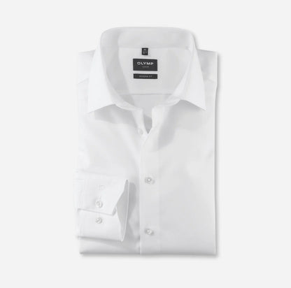OLYMP UNI LANGARM HEMD MODERN FIT WEISS