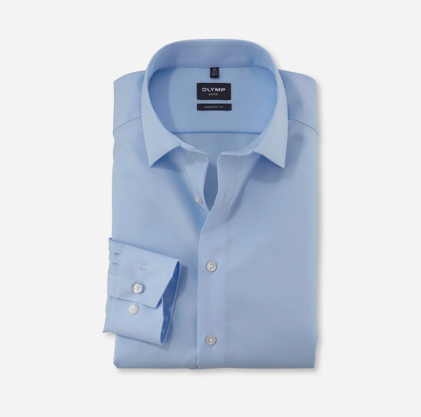 OLYMP UNI LANGARM HEMD MODERN FIT BLAU
