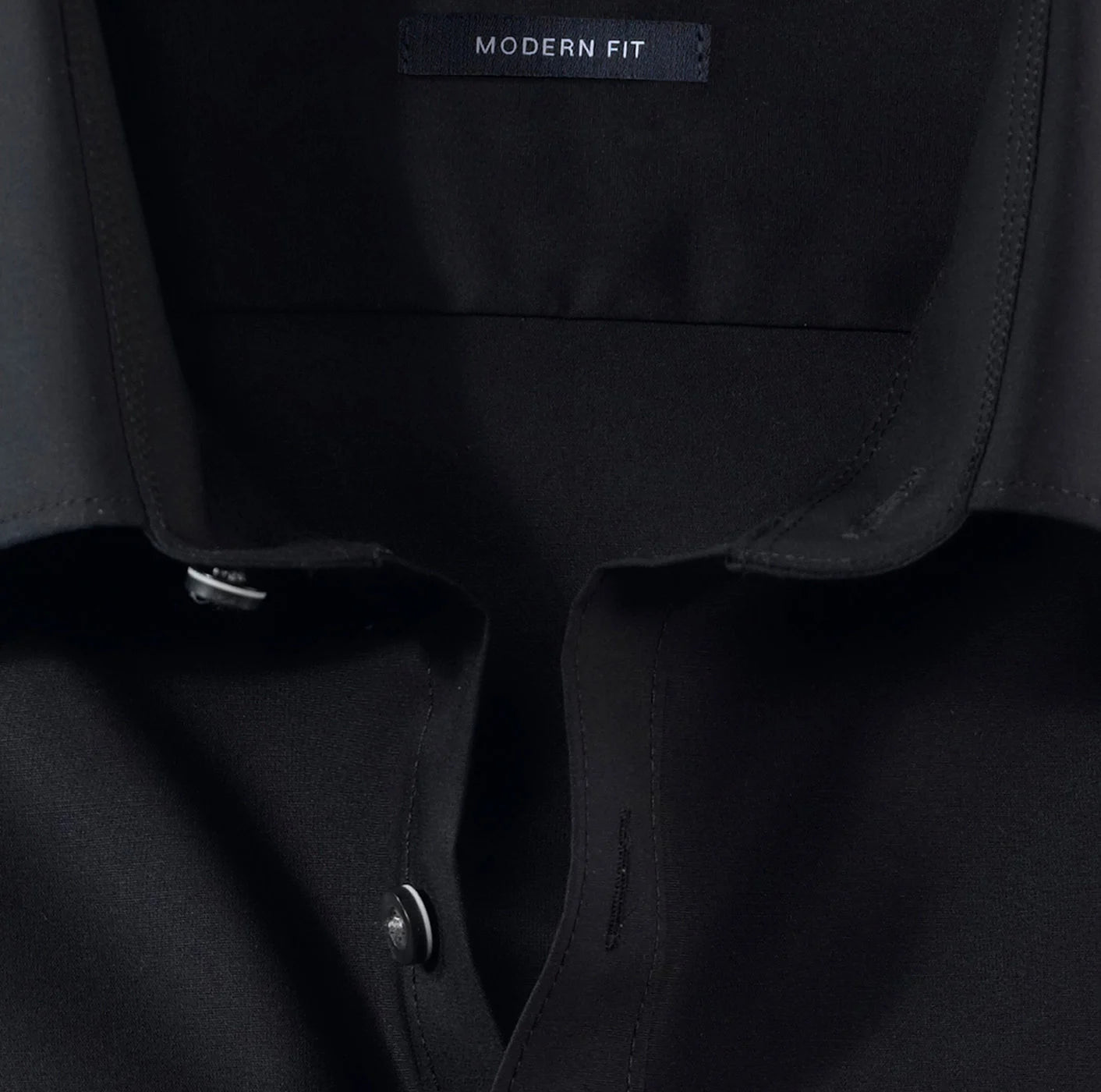 OLYMP UNI LANGARM HEMD MODERN FIT SCHWARZ