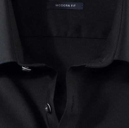 OLYMP UNI LANGARM HEMD MODERN FIT SCHWARZ