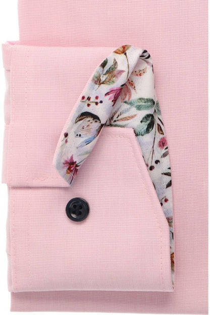 MARVELIS LANGARM HEMD MODERN FIT ROSA MIT PATCHUNG