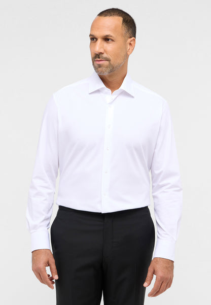 ETERNA LANGARM HEMD MODERN FIT PERFORMANCE SHIRT TWILL STRETCH WEISS