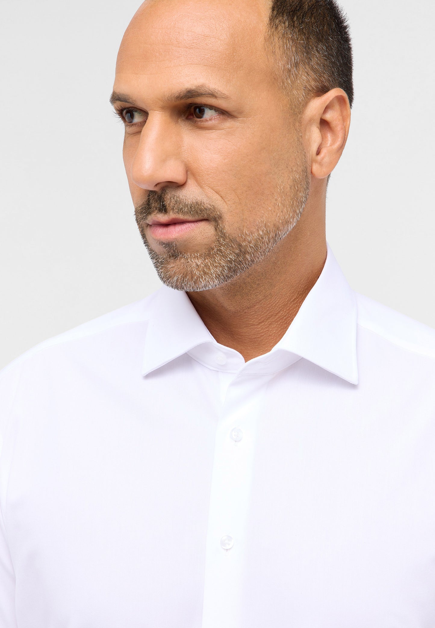 ETERNA LANGARM HEMD MODERN FIT PERFORMANCE SHIRT TWILL STRETCH WEISS