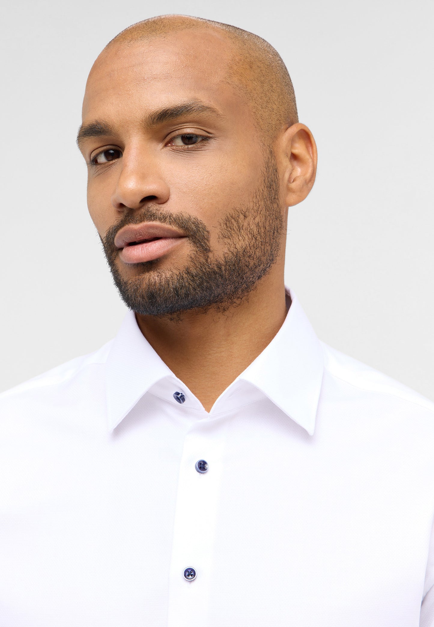 ETERNA LANGARM HEMD MODERN FIT DYNAMIC COTTON DOBBYDESIGN WEISS