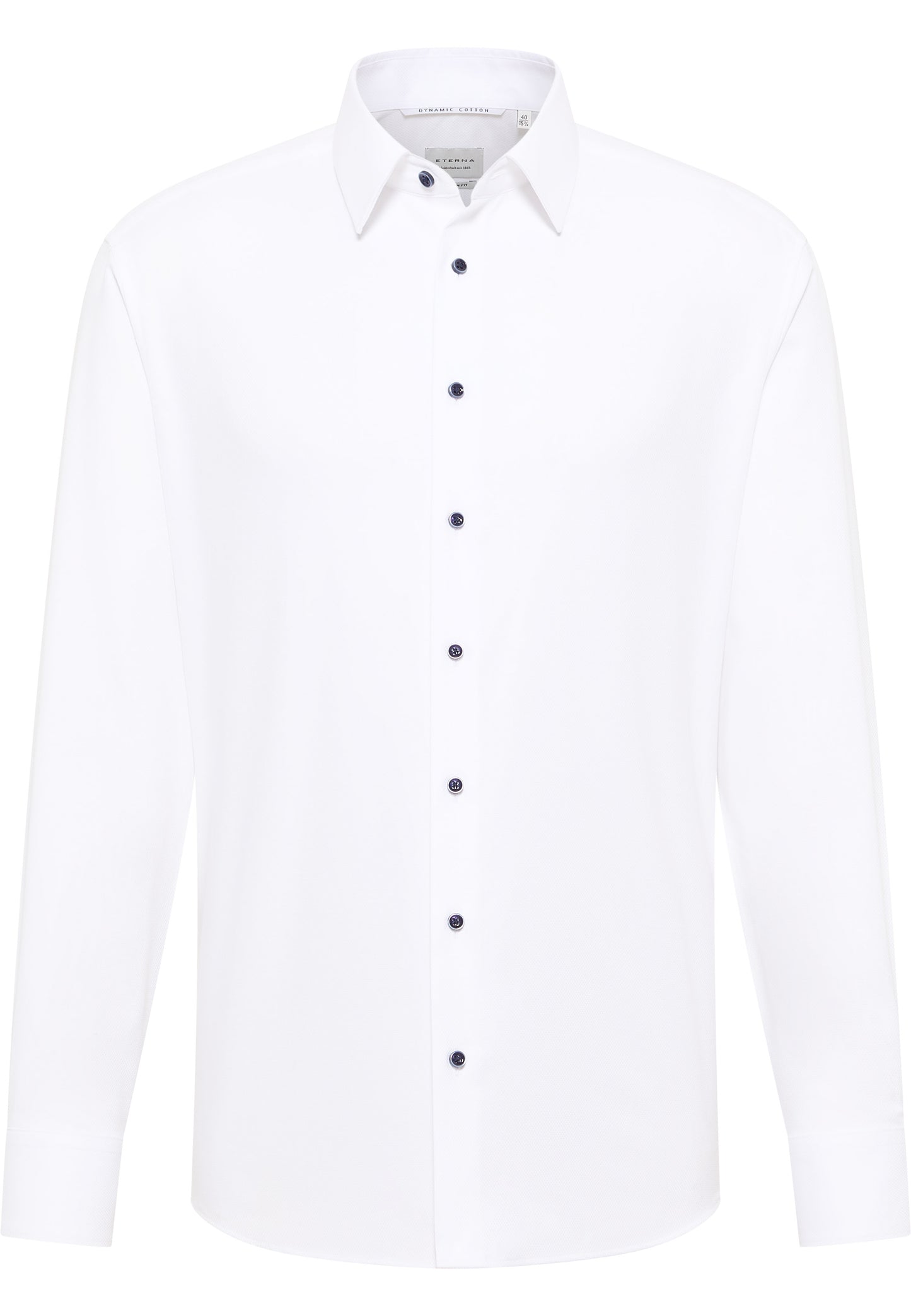 ETERNA LANGARM HEMD MODERN FIT DYNAMIC COTTON DOBBYDESIGN WEISS