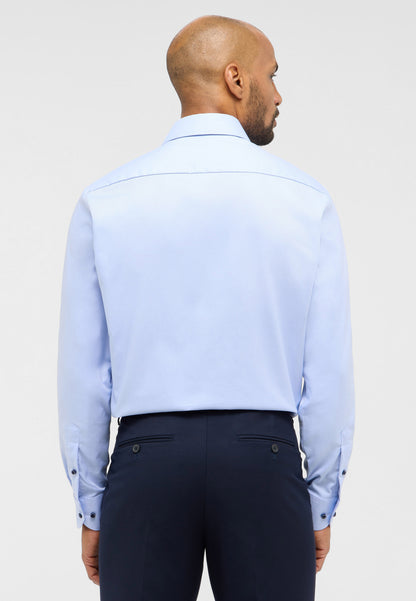 ETERNA LANGARM HEMD MODERN FIT DYNAMIC COTTON DOBBYDESIGN HELLBLAU