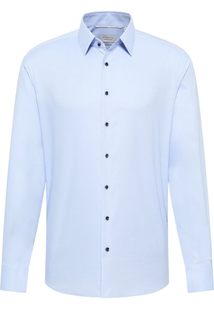 ETERNA LANGARM HEMD MODERN FIT DYNAMIC COTTON DOBBYDESIGN HELLBLAU