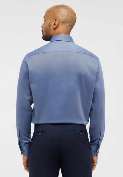 ETERNA LANGARM HEMD MODERN FIT DYNAMIC COTTON DOBBYDESIGN DUNKELBLAU