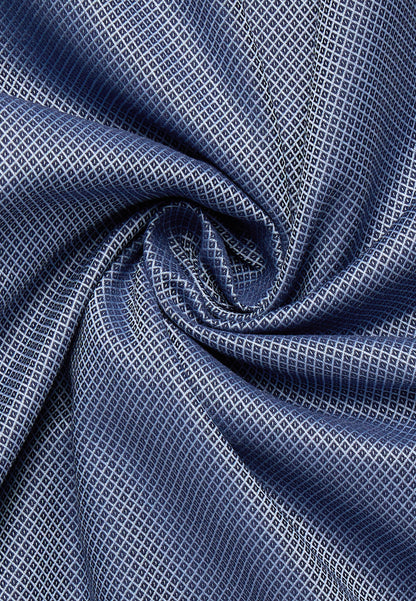 ETERNA LANGARM HEMD MODERN FIT DYNAMIC COTTON DOBBYDESIGN DUNKELBLAU