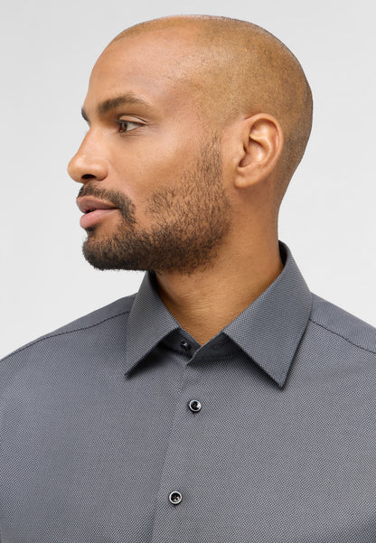ETERNA LANGARM HEMD MODERN FIT DYNAMIC COTTON DOBBYDESIGN SCHWARZ
