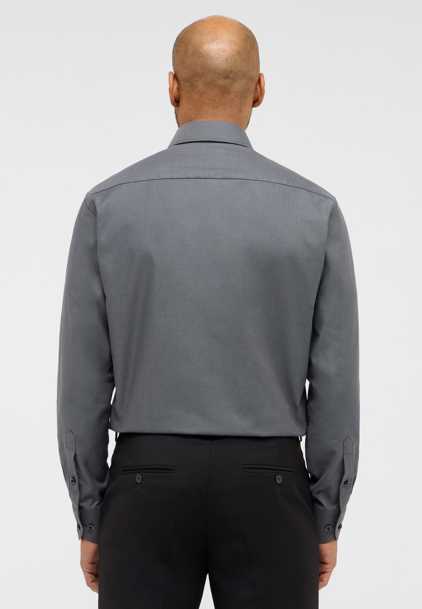 ETERNA LANGARM HEMD MODERN FIT DYNAMIC COTTON DOBBYDESIGN SCHWARZ