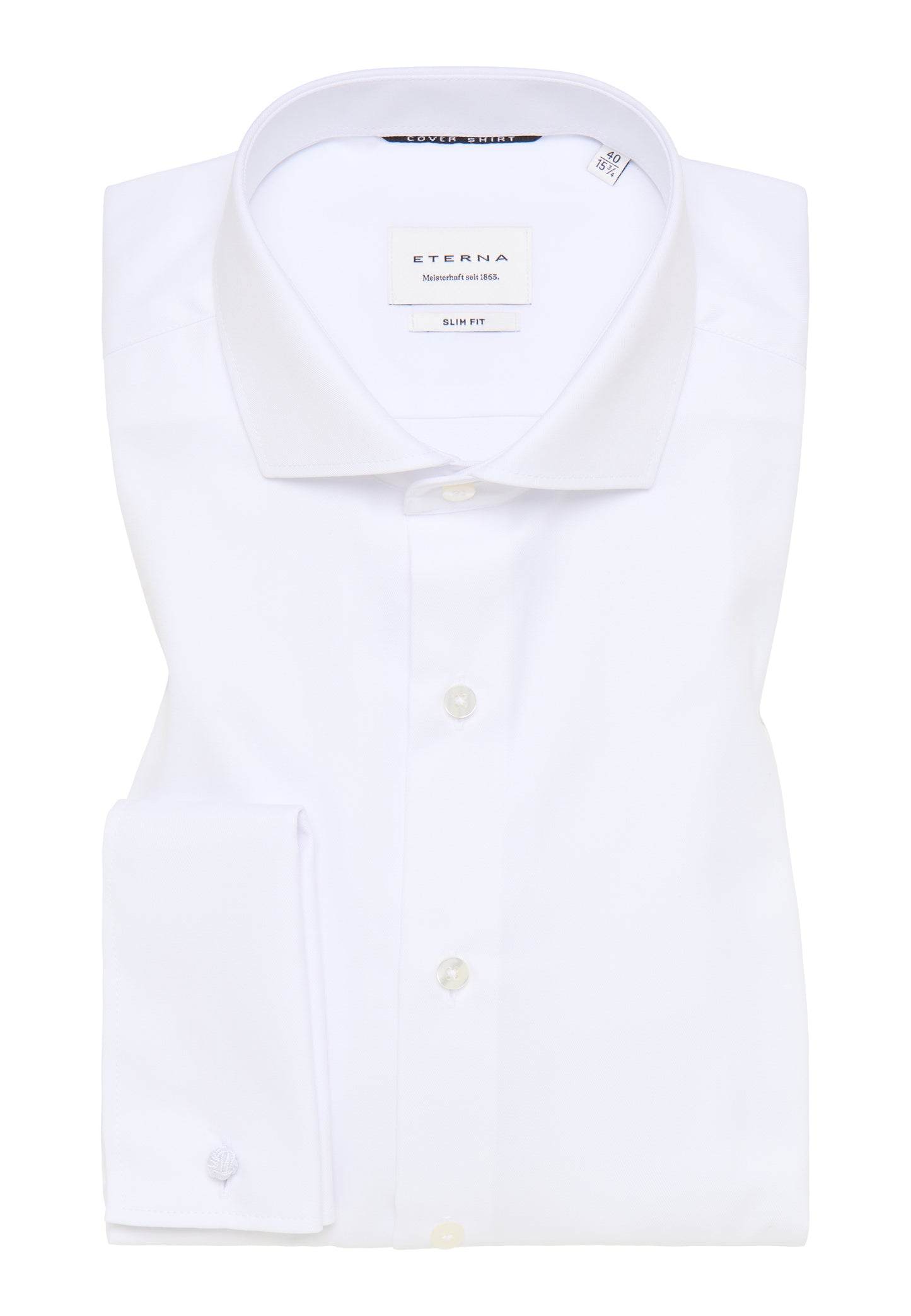 ETERNA LANGARM HEMD SLIM FIT COVER SHIRT WEISS