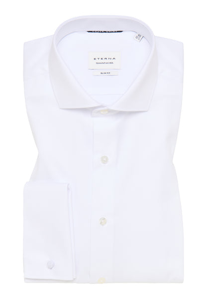 ETERNA LANGARM HEMD SLIM FIT COVER SHIRT WEISS