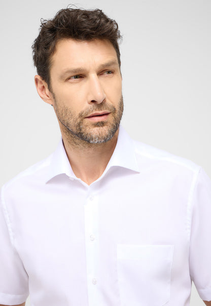 ETERNA KURZARM HEMD MODERN FIT ORIGINAL SHIRT BÜGELFREI WEISS
