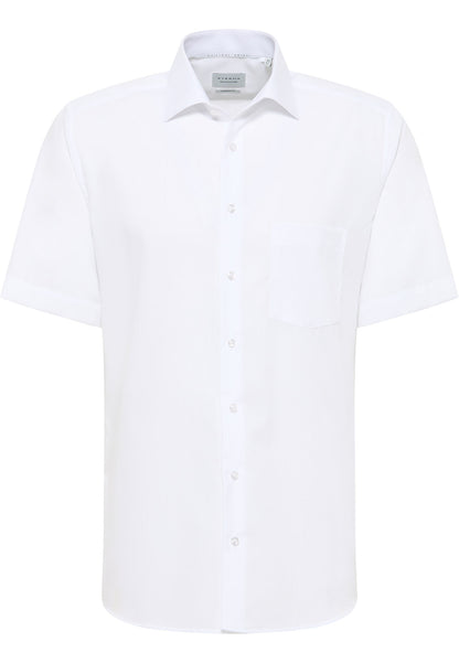 ETERNA KURZARM HEMD MODERN FIT ORIGINAL SHIRT BÜGELFREI WEISS