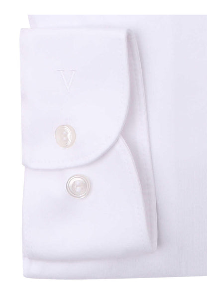MARVELIS LANGARM JERSEYHEMD MODERN FIT WEISS