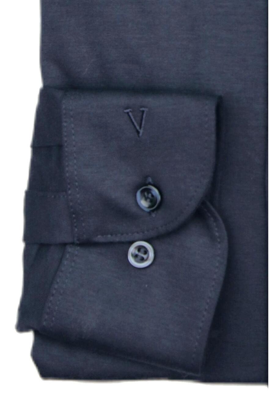 MARVELIS LANGARM JERSEYHEMD BODY FIT NAVY