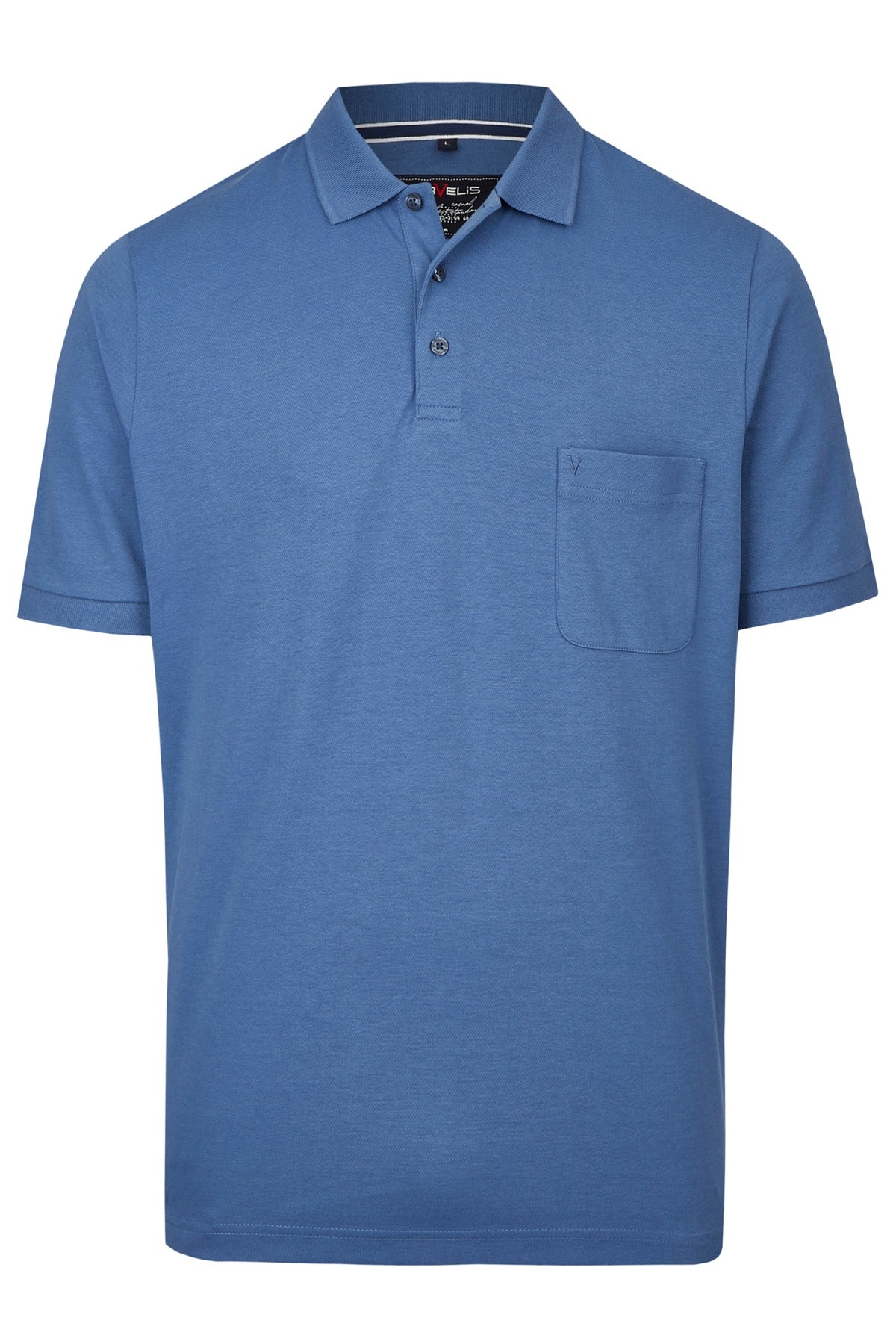 MARVELIS POLOSHIRT QUICK-DRY KURZARM BLAU