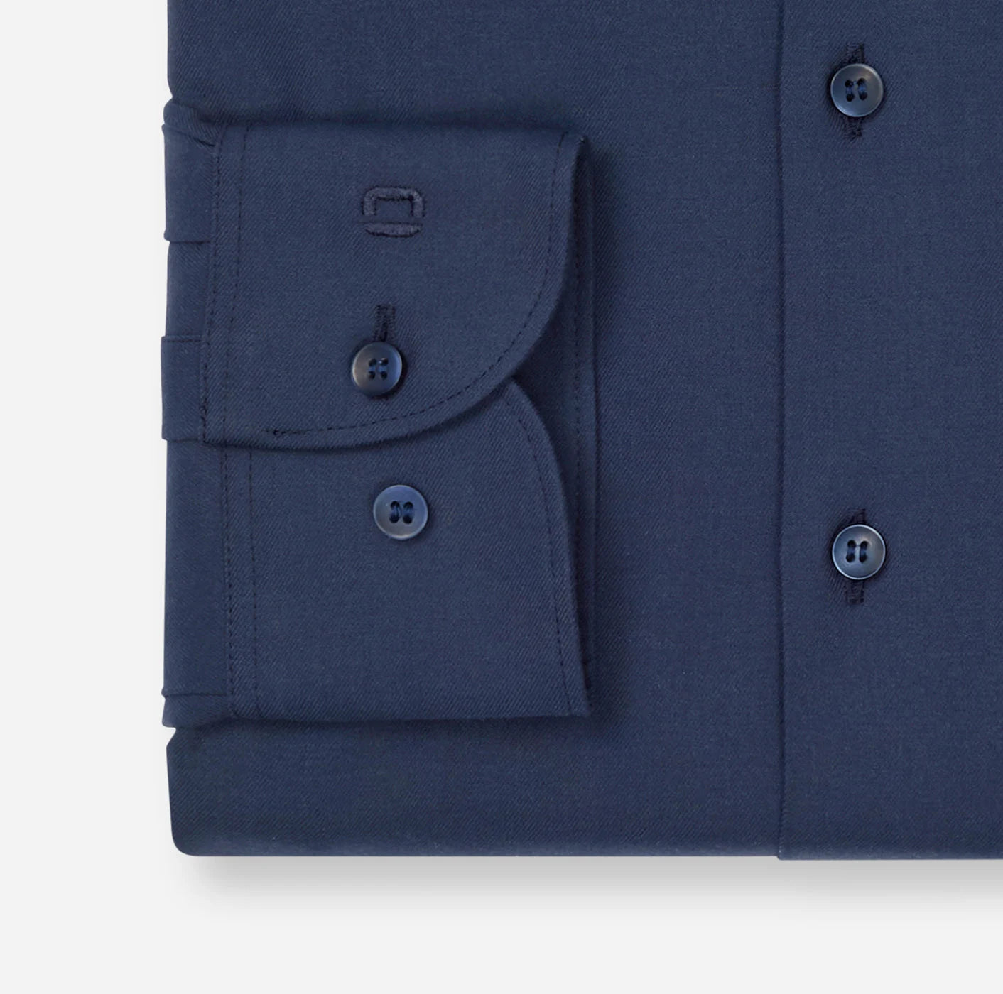OLYMP LEVEL FIVE BODY FIT TWILL LANGARM HEMD MARINE