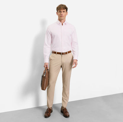OLYMP LEVEL FIVE BODY FIT TWILL LANGARM HEMD ROSA