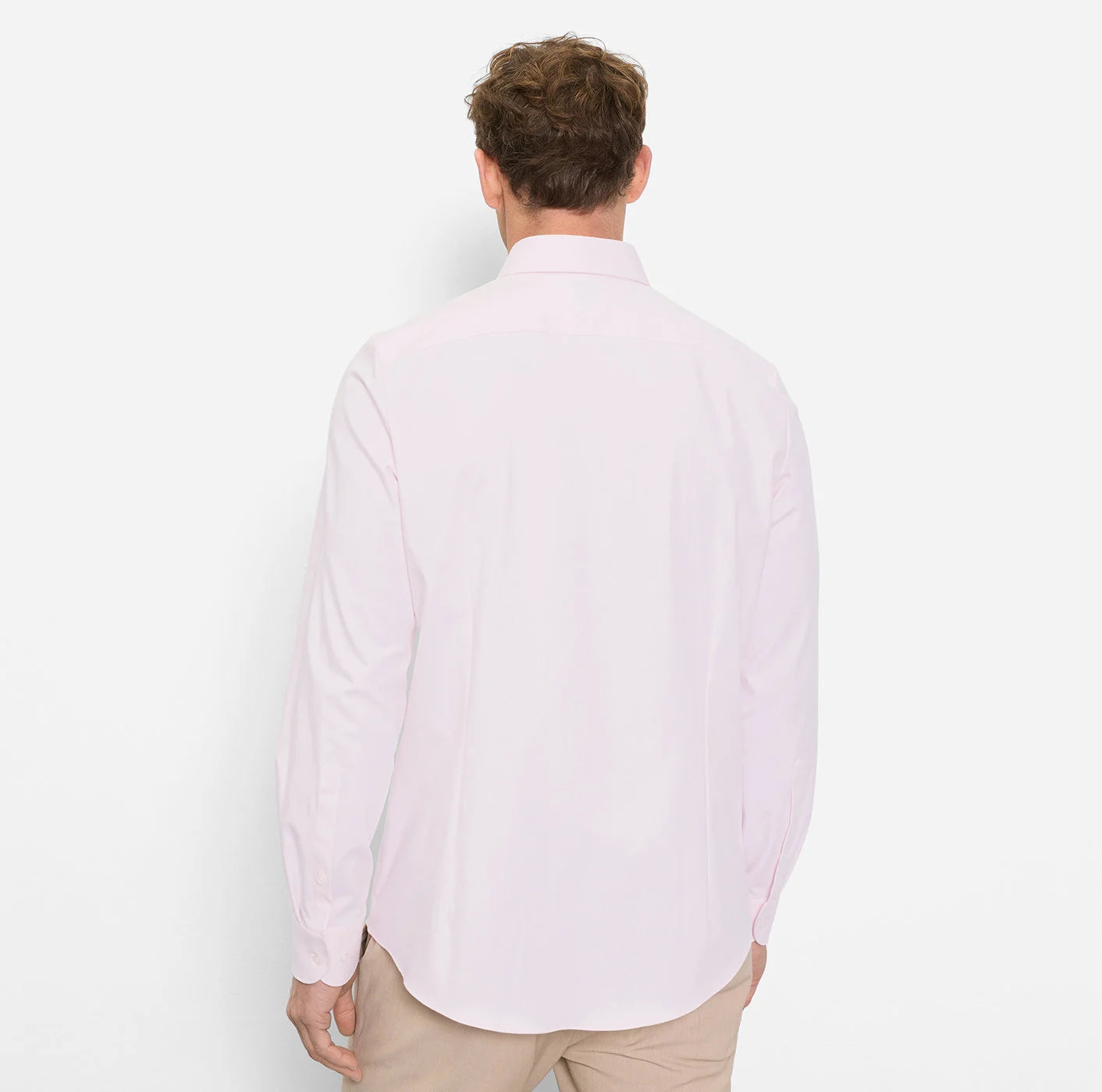 OLYMP LEVEL FIVE BODY FIT TWILL LANGARM HEMD ROSA