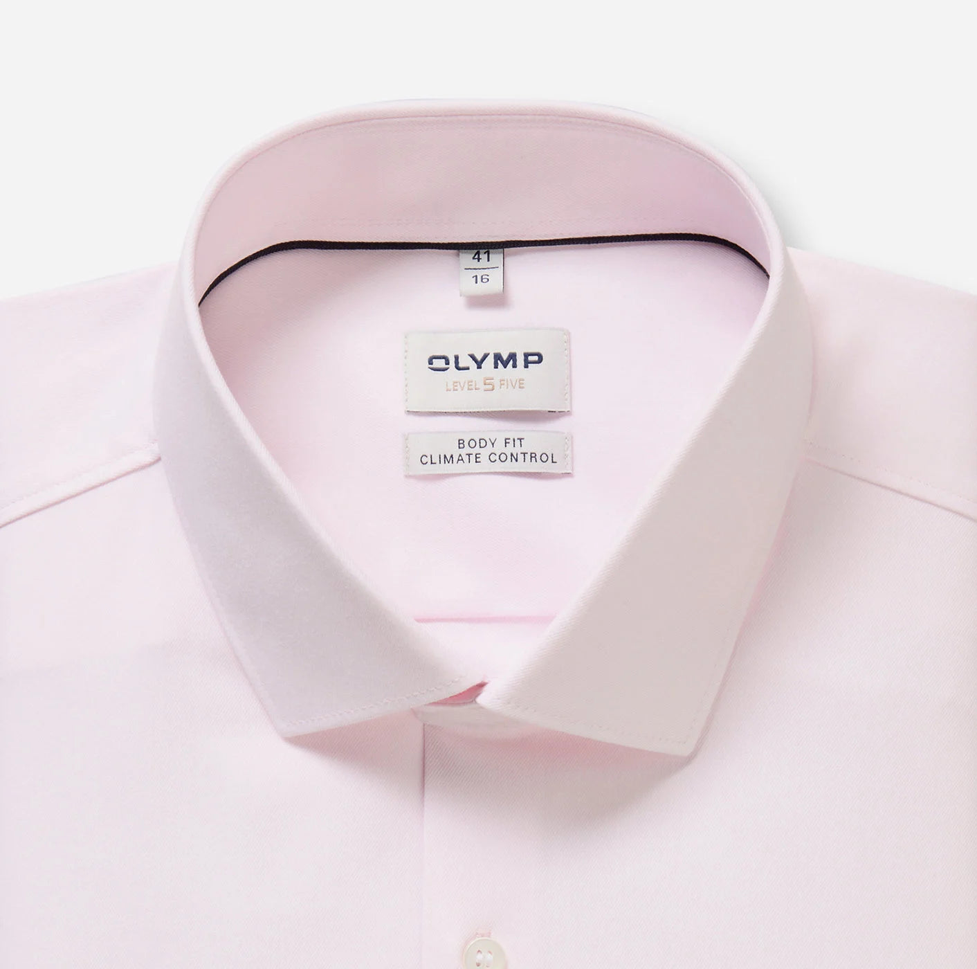 OLYMP LEVEL FIVE BODY FIT TWILL LANGARM HEMD ROSA