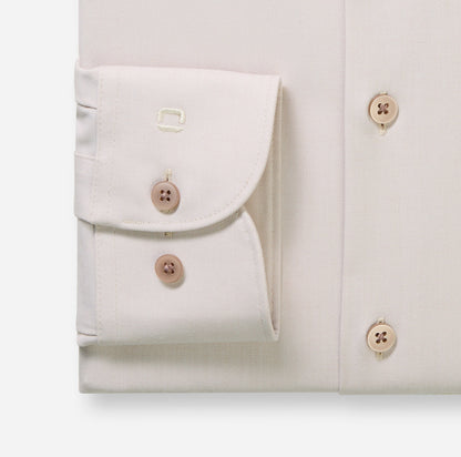 OLYMP TWILL LANGARM HEMD MODERN FIT TAUPE