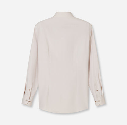 OLYMP TWILL LANGARM HEMD MODERN FIT TAUPE