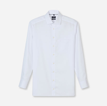 OLYMP LUXOR MODERN FIT FAUX UNI LANGARM HEMD WEISS