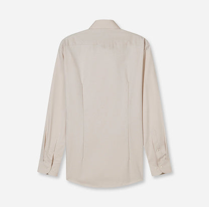 OLYMP LUXOR MODERN FIT FAUX UNI LANGARM HEMD BEIGE