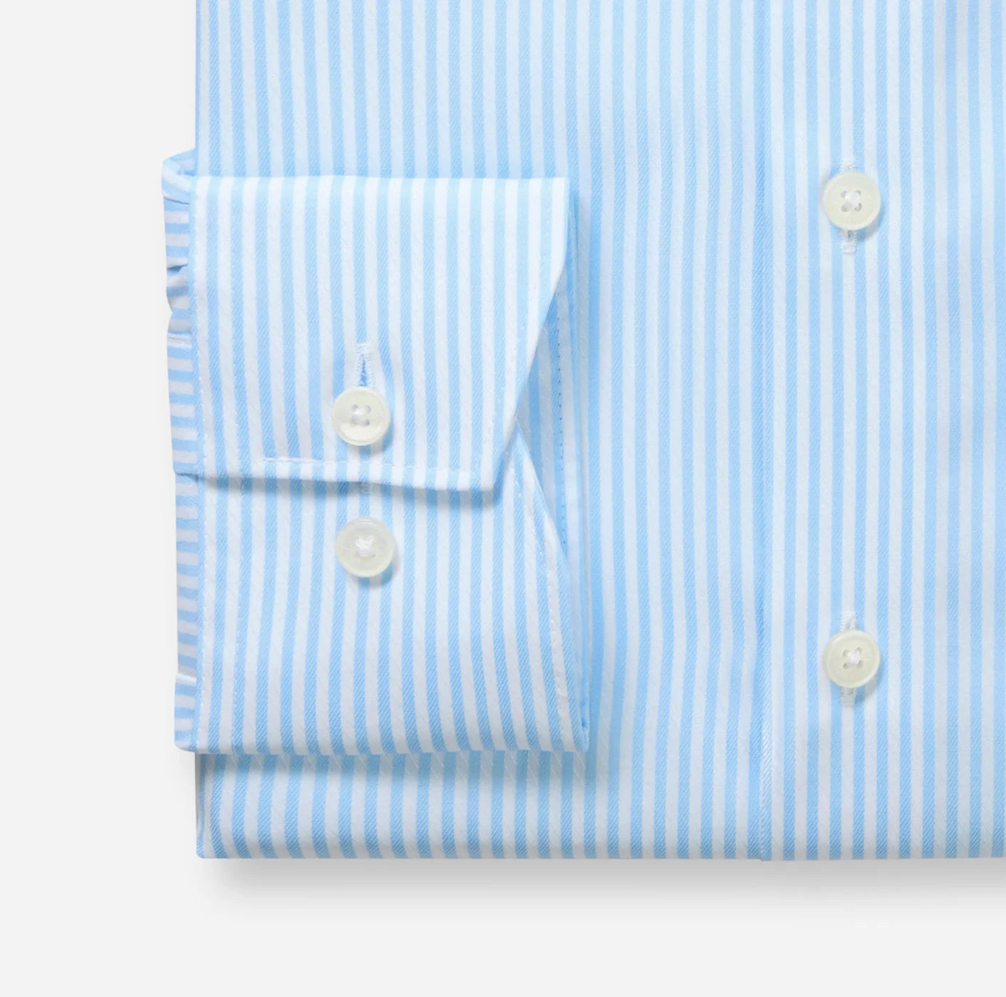 OLYMP LUXOR MODERN FIT TWILL LANGARM HEMD BLAU GESTREIFT