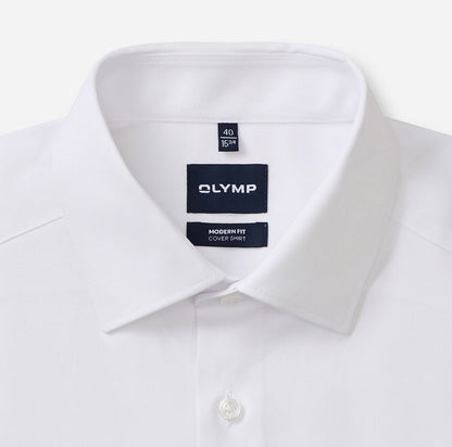 OLYMP COVER SHIRT LANGARM HEMD MODERN FIT WEISS