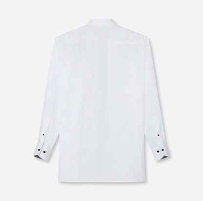OLYMP LUXOR COMFORT FIT BIG UNI LANGARM HEMD WEISS MIT PATCHUNG