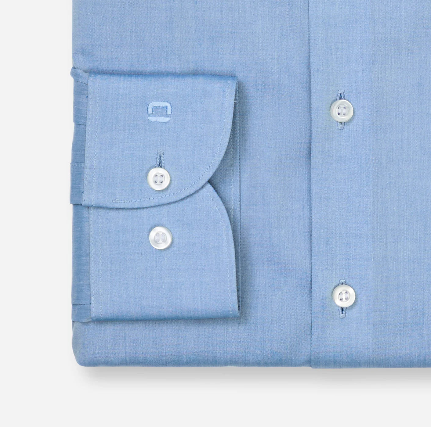OLYMP LEVEL FIVE BODY FIT CHAMBRAY LANGARM HEMD ROYALBLAU