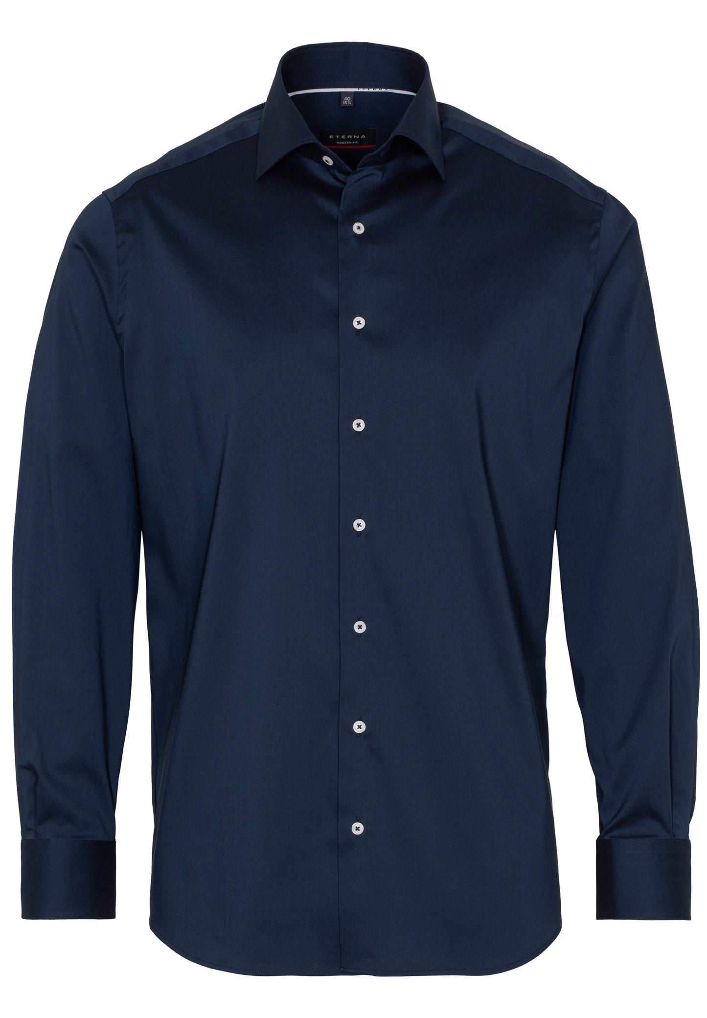 ETERNA LANGARM HEMD MODERN FIT PERFORMANCE SHIRT STRETCH MARINE