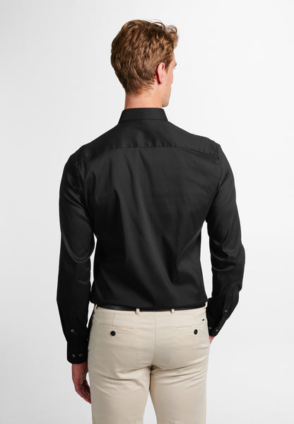 ETERNA LANGARM HEMD SLIM FIT PERFORMANCE SHIRT SCHWARZ