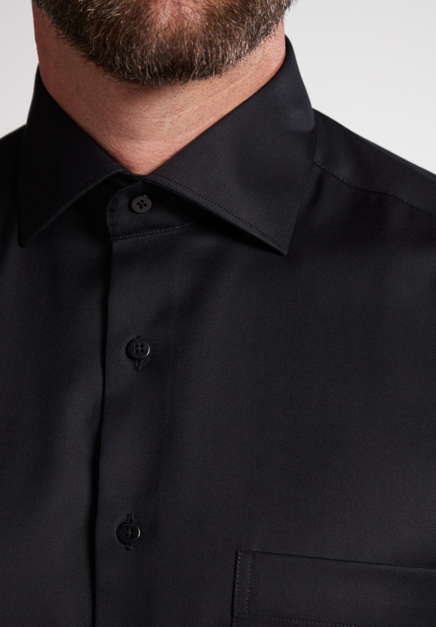 ETERNA LANGARM HEMD COMFORT FIT COVER SHIRT SCHWARZ