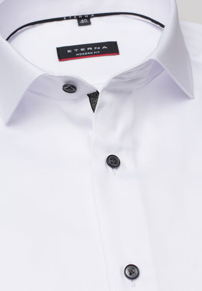 ETERNA LANGARM HEMD MODERN FIT COVER SHIRT TWILL WEISS